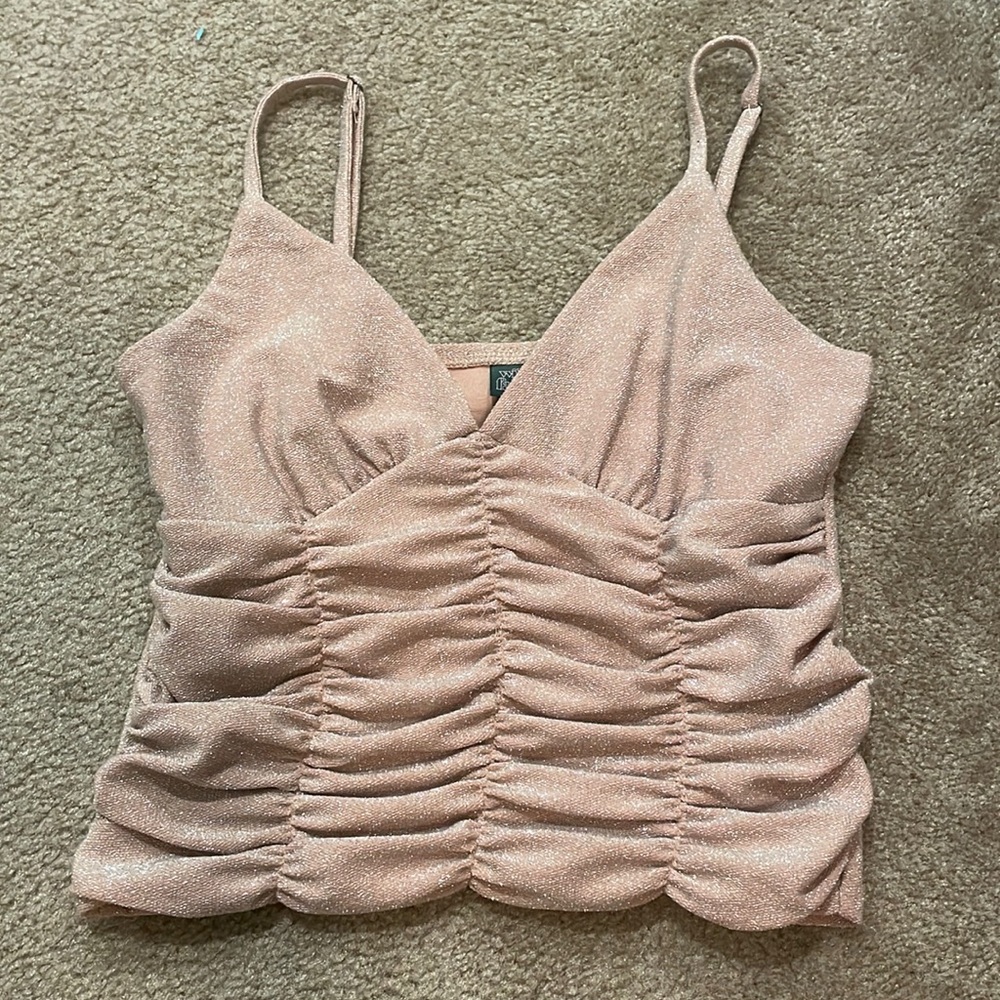 Pink Sparkle Crop Top